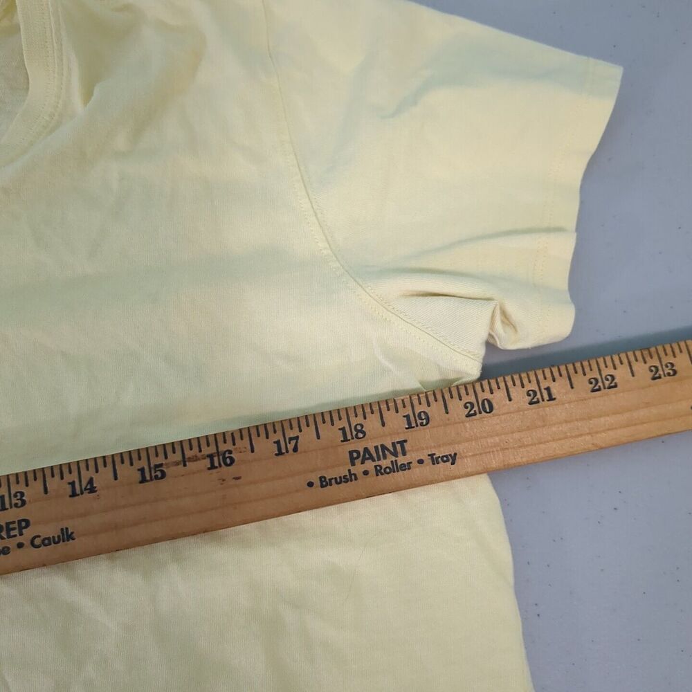 Life Is Good Shirt Womens Large Yellow Blue Pink flip flops Preppy Ladies - Picture 4 of 5